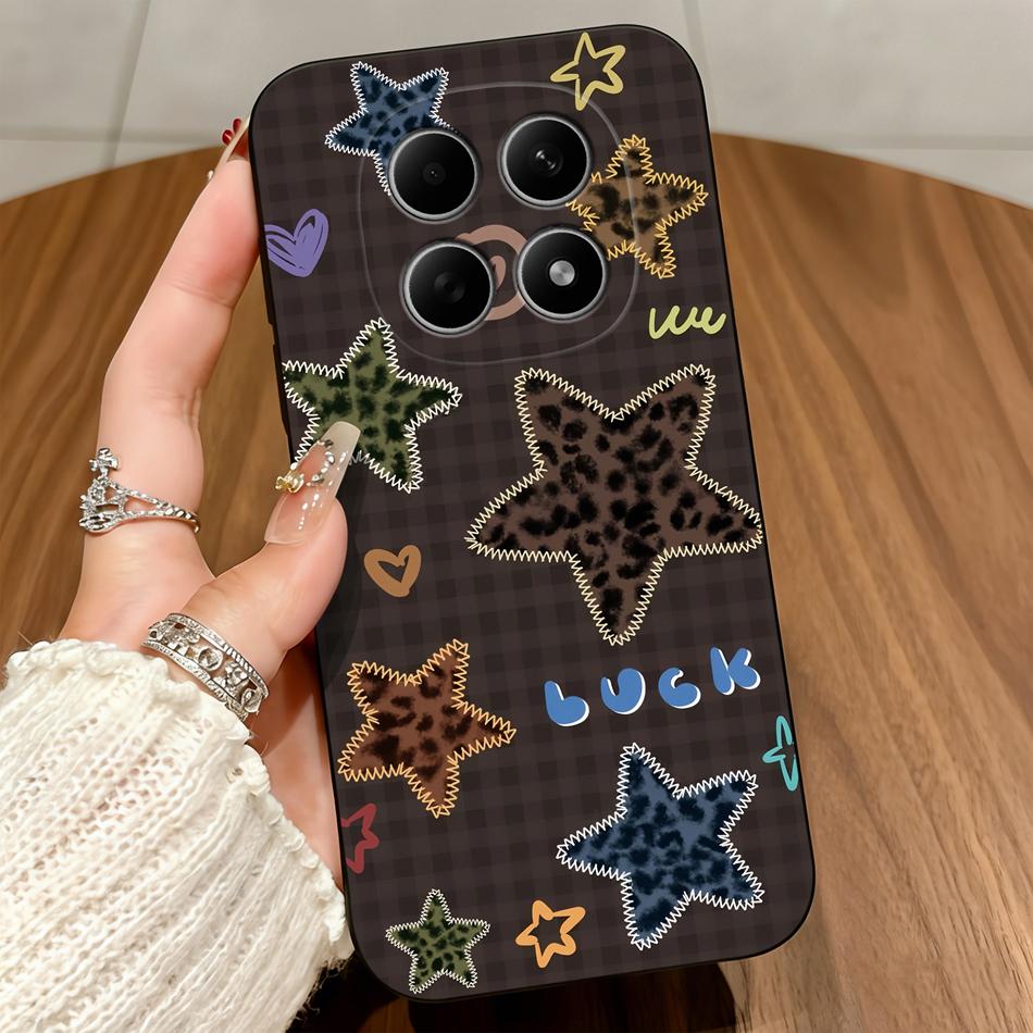 Lace Pattern Phone Case For Poco M8 Pro Soft Matte Silicone Funda Anti Drop Back Cover For Poco M 8 Soft Matte Protective Bumper