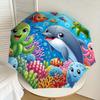 1pc Ocean Friends: Cute Sea Creatures Umbrella with Plastic Handle,Suitable for All Seasons Home Travel Outdoor UmbrellaDD1479