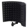 Microphone Isolation Shield Adjustable Vocal Recording Panel Wind Screen for Singing