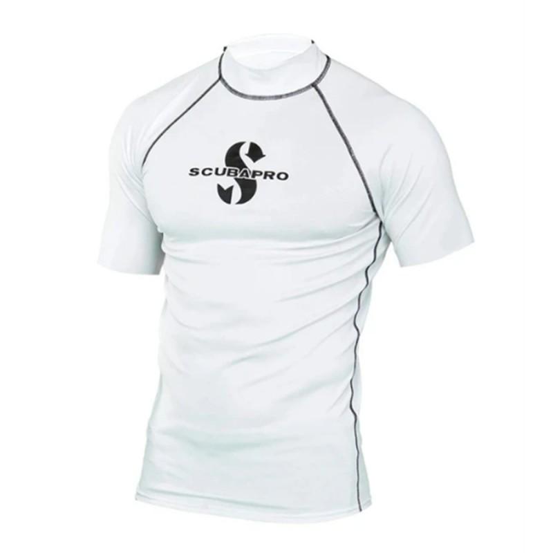 Mens Short Sleeve Rash Guard UPF 50 Sun Protection Swim Shirt Surfing Diving Swimming Beach Water Sports