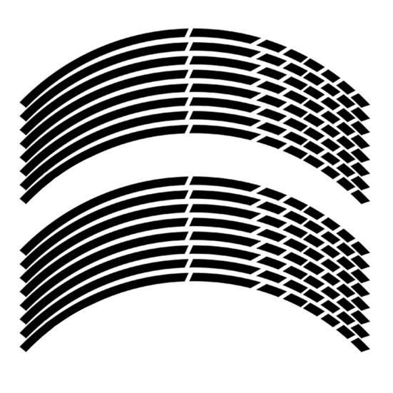 16Pcs Car Motorcycle Bicycle Wheel Rim Reflective Sticker Tape Strip Decal Decor