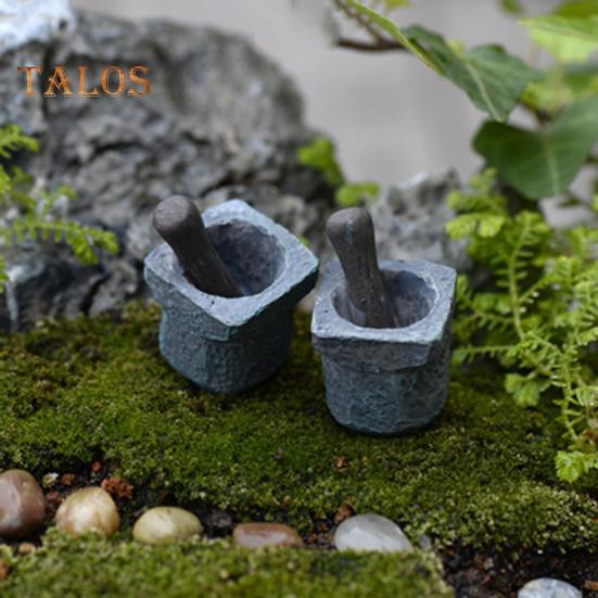 1:12 1:6 миниатюрных ступок и пестиков для кукольного домика, мини-смола, измельчитель трав, модель чаши, микропейзаж для кукольного домика, аксессуары