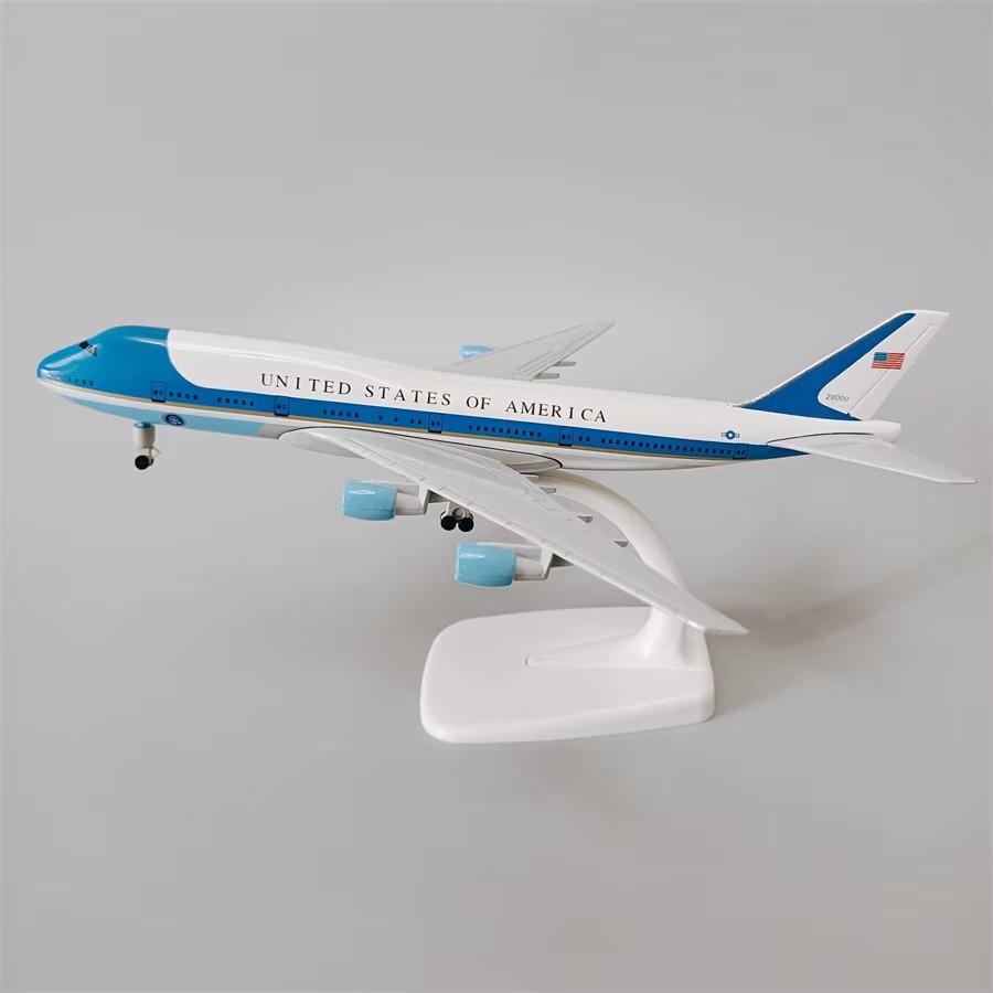 1/400 20 см B747 Air Force One Авиакомпания Модель Самолета 747 Литье под давлением Реплика Сплав Металл Самолет Игрушки и Шасси Серия Хобби