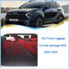 For Kia Sportage NQ5 Car Boot Trunk Net Mesh Elastic Nylon Rear Back Cargo Trunk Storage Organizer Luggage Nets Auto Accessories