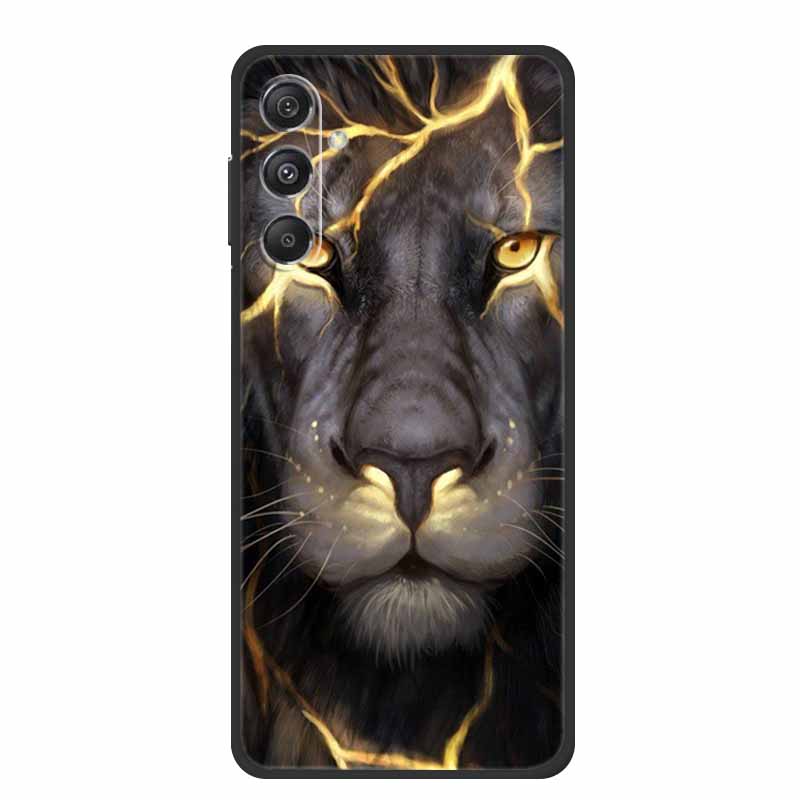 For Samsung A16 5G Phone Case Cover Lion Wolf Tiger Black Silicone Soft Back Cover Cases For Samsung Galaxy A16 Case A 16 Coque