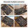 Роскошный черный золотой коврик-фланель с рисунком гальки, нескользящий, мягкий коврик для пола для ванной комнаты, гостиной, спальни, домашний декор, ковер