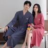 Couple Nightgown Women'S Pajamas Spring And Autumn Cotton Long-Sleeved Bathrobes Medium And Long Men'S Autumn Bathrobes