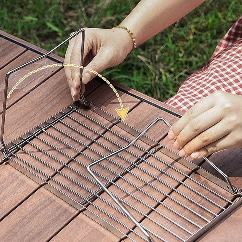 Устойчивая к коррозии складная подставка для гриля для кемпинга из нержавеющей стали, подставка для горелки для гриля, для улицы