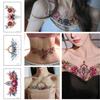 Yousheng Temporary Tattoo Colorful Removable Quick Apply Skin-touch Temporary Body Art Easy To Use Waterproof Flower Tattoos Sticker Personal Use
