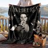Теплый фланелевый плед, легкий уютный плед Lana Del Rey для кровати, дивана и повседневного использования
