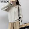 Women's Sweater Autumn and Winter Temperament Gentle Style Polo Collar Knitted Cardigan for Women