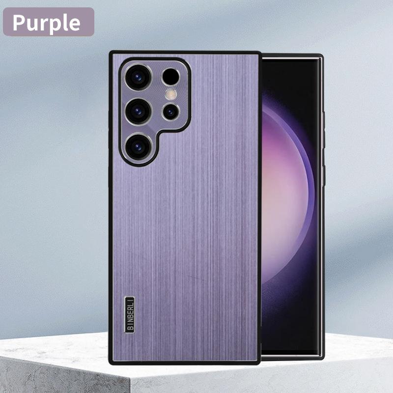 Подходит для чехла для мобильного телефона Samsung S24ultra S23plus Металлическая матовая задняя крышка Tup Противоударный чехол Легкий роскошный стиль