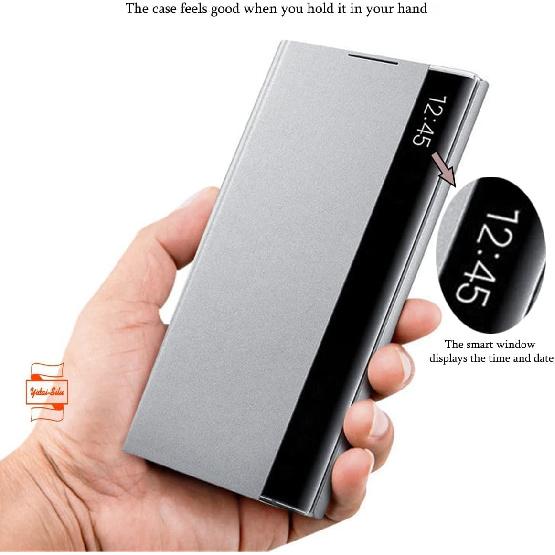 Для Samsung Galaxy Note 20 Ultra Чехол View Clear Смарт-окно, с подставкой для Samsung Note 20 Ultra Чехол для телефона Роскошный откидной тонкий зеркальный жесткий ПК