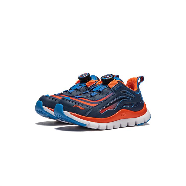 Кроссовки Li Ning Kids Knob Version Low Top для бега Детские кроссовки Deep-Type Bright-Orange YKNU090-1