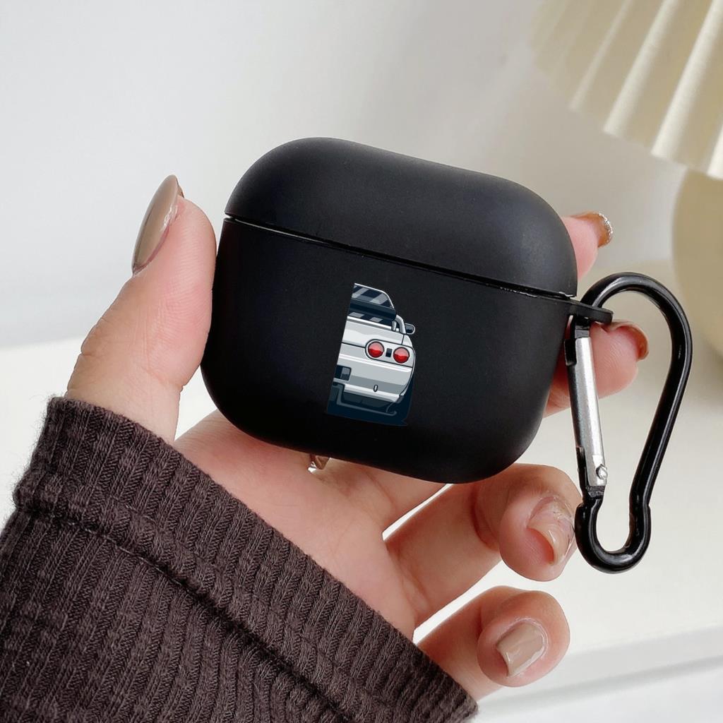 Япония JDM Спортивный Автомобиль Чехол для Наушников для Apple Airpods 1 2 3 Pro 2 Bluetooth Гарнитуры Чехлы для Air Pods Коробка для Наушников Черный Чехол