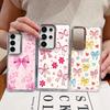 Милый Чехол С Мультяшными Бантами Для Samsung S26 S25 Ultra S24 FE S23 Plus S22 S21 A15 A16 A17 A35 A36 A37 A54 A55 A56 A57 5G Покрытие Линз Мягкий Чехол