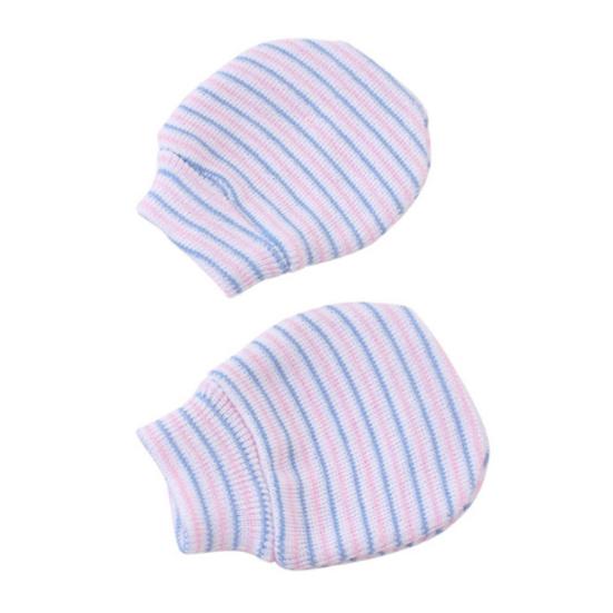 Осенне-зимние хлопковые перчатки унисекс с защитой от царапин для новорожденных от 0 до 3 месяцев