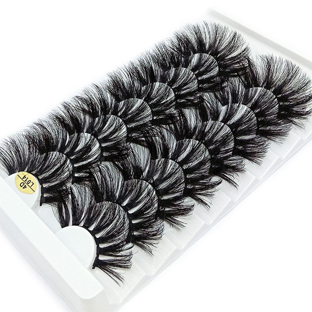 Beauty Wispy Fluffy Long Full Volume Eyelash Extension 4D Mink Hair False Eyelashes 25mm Lashes
