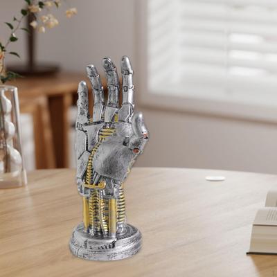 Статуя Роботизированной Руки Декоративная Фигурка Крутая Подставка для Игрового Контроллера Настольное Украшение для Книжной Полки