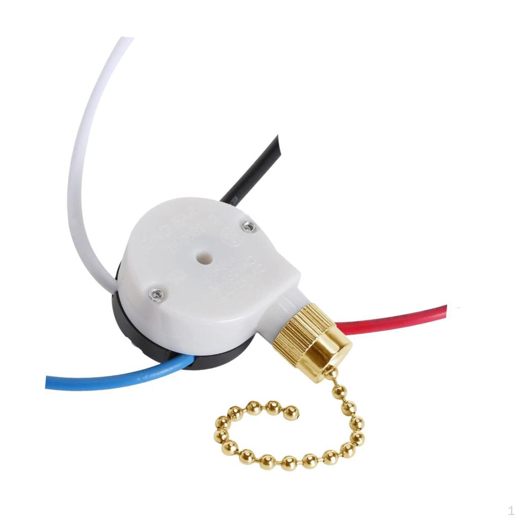 3 Wire Pull Chain Switch for Ceiling Fan And Wall Light Control