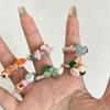 Vintage-inspired Rings with Multicolor Crystal and Tiger Eye Stone Accents Perfect for Special Occasions