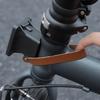 Faux Cowhide Pull Strap for Brompton Folding Bike Carrier Block Fake Leather Quick Release Bicycle Carrier Block Pull Belt Handle with Wrench