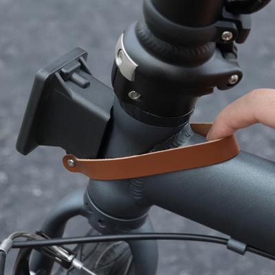 Искусственная коровья шкура ремешок для складного велосипеда Brompton блок крепления багажника искусственная кожа быстрый