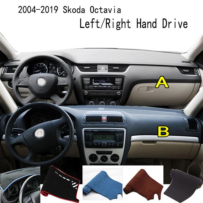 Для Skoda Octavia 2004-2019 Dashmat крышка приборной панели приборная панель солнцезащитная накладка украшения