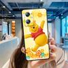 Винни Пух милый аниме для OPPO Find X6 X5 X3 A54S A5 A94 A16 A53S A57 A74 A72 A98 A78 A96 A9 5G черный мягкий чехол для телефона