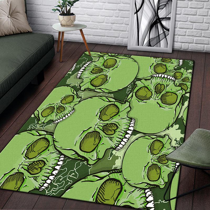 Винтажный декоративный череп с узором розы, декоративный квадратный ковер, современный дом, гостиная, пол, матовый ковер для спальни, художественный коврик для плаката