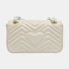 [Pre-Owned] GG Marmont Gold Logo Quilted Chain Shoulder Bag Small - Excellent #1V34W91