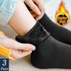 Women Winter Warm Thicken Thermal Soft Casual Solid Color Socks Wool Cashmere Home Snow Boots Velvet Home Floor Sock