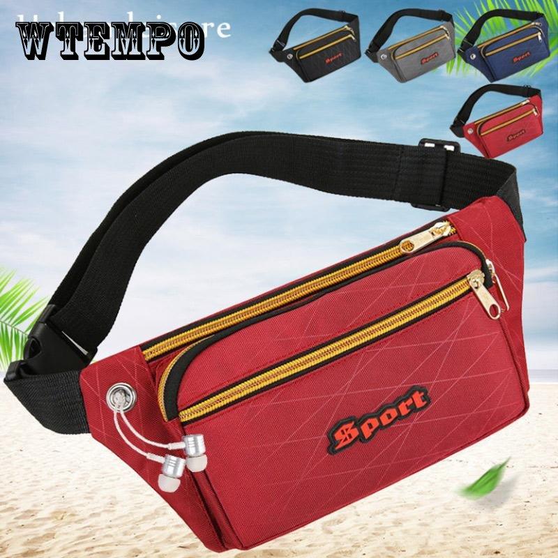 Мужская поясная сумка, износостойкий многофункциональный водонепроницаемый кошелек большой емкости, деловая сумка, женский спортивный ремень для бега