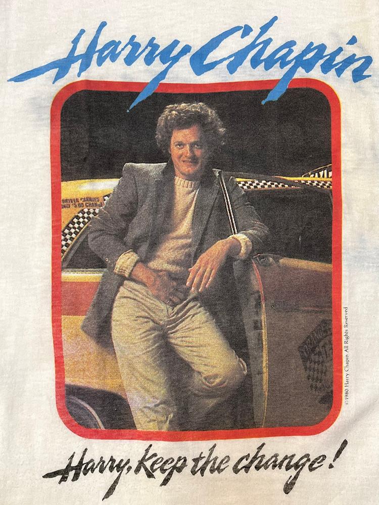 Harry Chapin Keep the Change World Tour T-Shirt Cotton White Men S-5XL QQ1408 Unisex T-Shirt