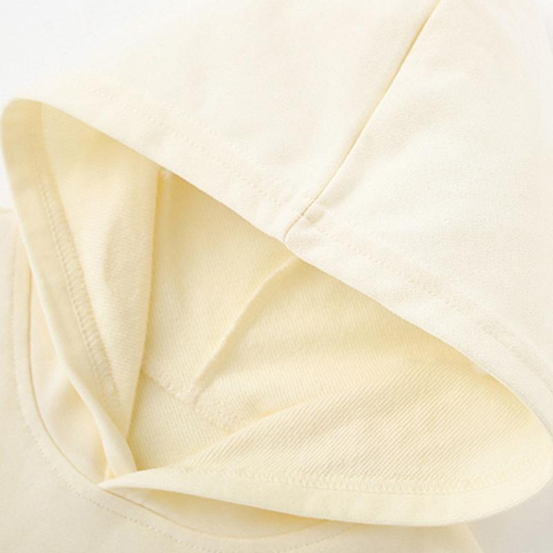 2-10 Years Kids Solid Color Hooded Pullover Sweatshirt