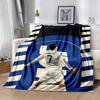Ronaldo's Iconic Celebration Flannel Blanket-Soft and Suitable for Sofas,Beds,Offices,Travel,All Seasons,Great Gift for Holidays and Birthdays.