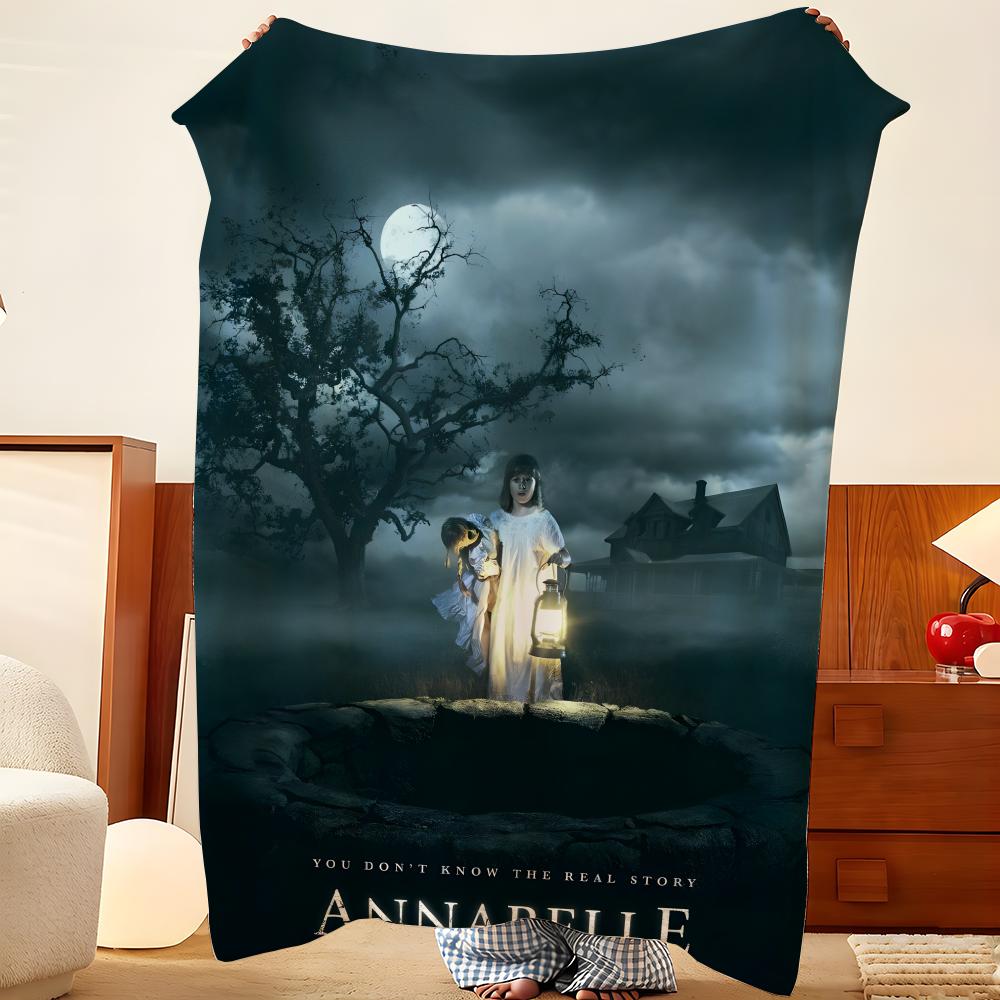 Плед-накидка из фланели 'Аннабель' A-Annabelle, Легкий, Уютный, Прочный, Моющийся, Милый, Прохладный