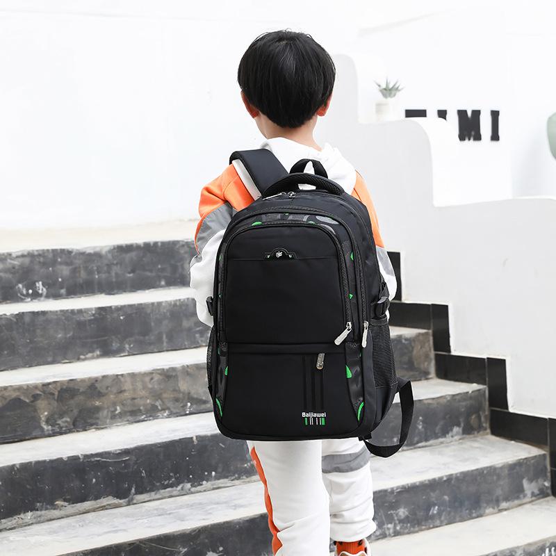 Fashion Trendy Oxford Waterproof School Bags Middle School Student Backpack Youth Campus Satchel Leisure Travel Bag