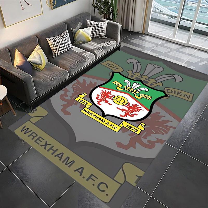 Heritage Pride: Wrexham A.F.C. carpet Suitable for all seasons Living room and bedroom mats Doormat Room Office chair cushion