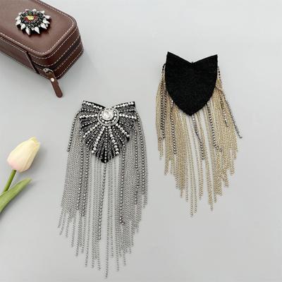 Расшитые бисером наплечные эполеты Ручная работа Наплечные украшения Кисточки Эполеты Аксессуары для одежды Броши на плечи