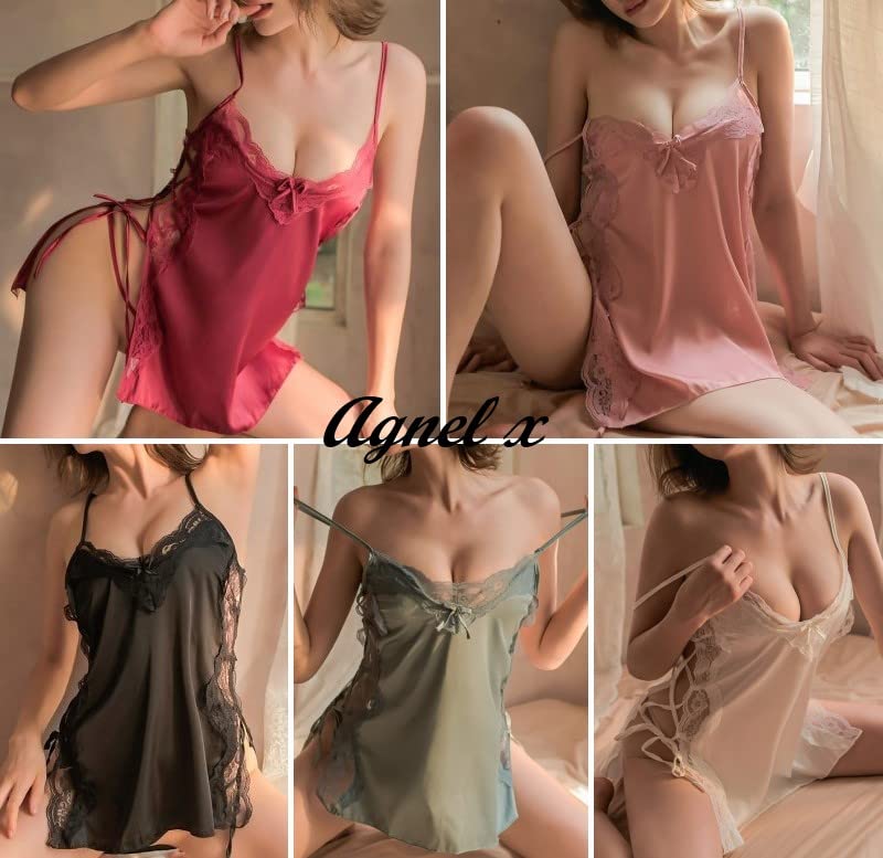 Сексуальное нижнее белье, нижнее белье, ночное белье, цельный комплект X033 [Agnel x] Прозрачный женский (Белый, Свободный)