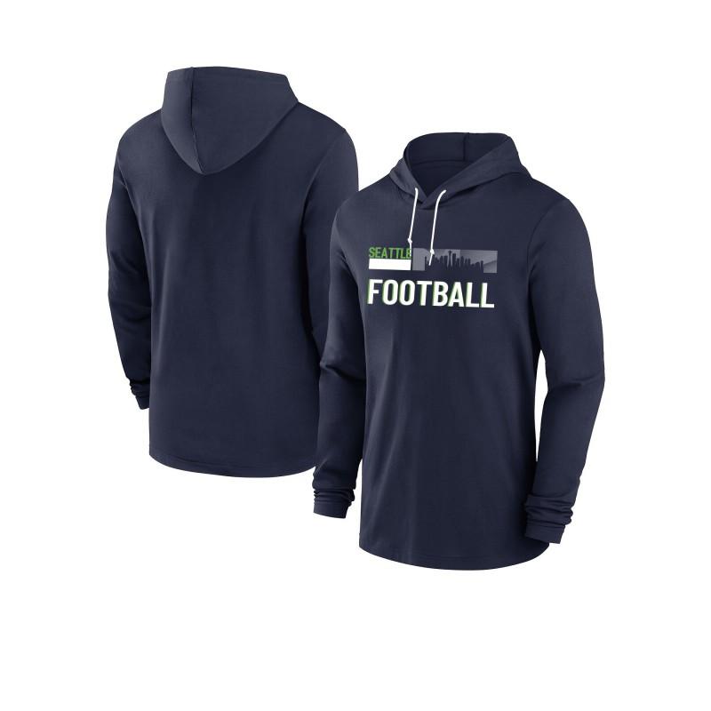 Mens NFL Football Hoodie Thin Long Sleeve Sports Sweatshirt Casual Outdoor