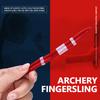 Adjustable Fingersling Archery Finger Sling for Recurve Bow Hunting Shooting Accessory Red M