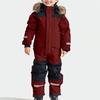 Children's Fashion Outdoor Waterproof Fleece-Lined Thickened Warm Boys' And Girls' One-Piece Ski Suit