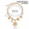 Fashion Chains Choker Heart Exaggeration Necklace Trendy Sun Moon Pendant  Beach