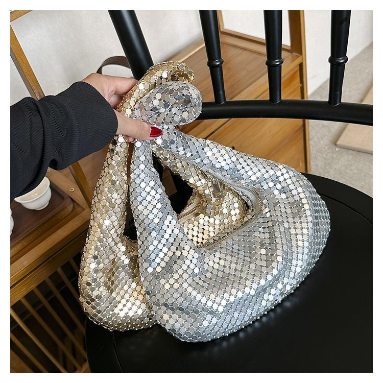 Сумка Shinny Bag Премиум клатч сумка для вечеринки Алюминиевый лист женская сумка подмышку Интернет знаменитость взрыв вечерняя сумка