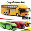 With Music Car Bus Model Toy Vehicles Double Decker Bus Bus Toy Long-distance Bus Bus Model Car Toy