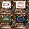 Colorful Christmas Tapestry Background Cloth Hanging Cloth Bedroom Bedside Decorative Wall Cloth Rental Dormitory Tapestry