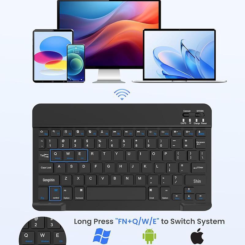 Совместимый чехол-клавиатура Bluetooth с магнитным креплением для iPad 10-го поколения A16 10,9"