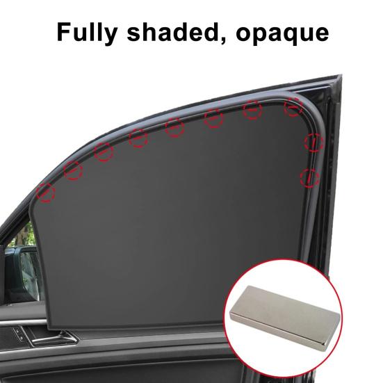 Солнцезащитный козырек на боковое окно автомобиля, магнитный, защищает от тепловых УФ-лучей, складные чехлы для конфиденциальности для безопасного вождения